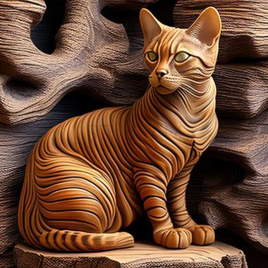 3D model Toyger cat (STL)